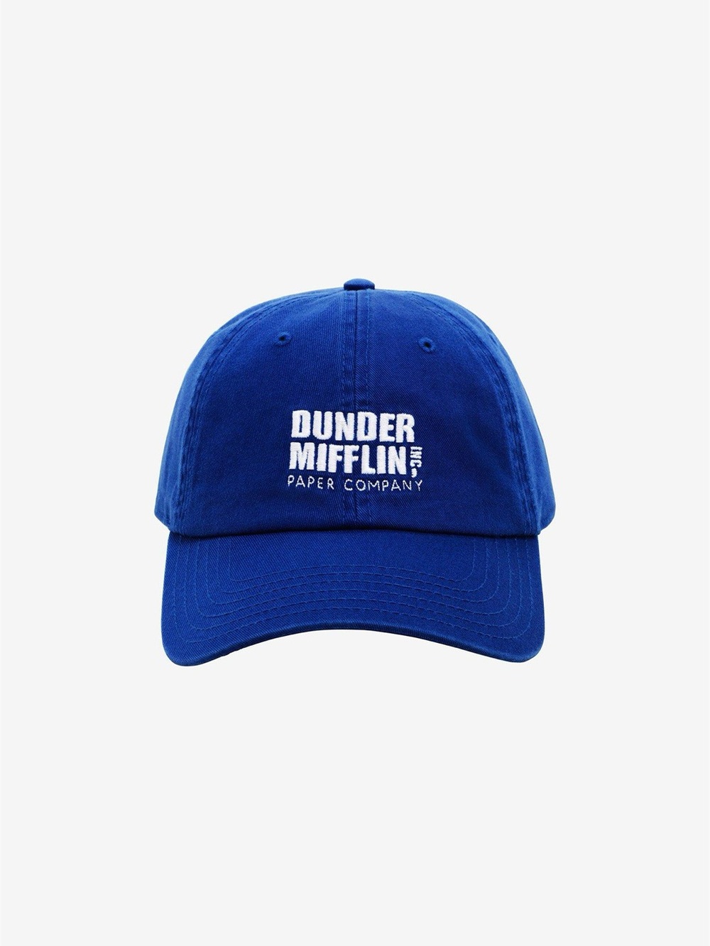Urban Outfitters Royal Blue Dunder Mifflin Embroidered Baseball Cap